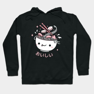 Cute Ramen Spilling Toppings Oishii Hoodie